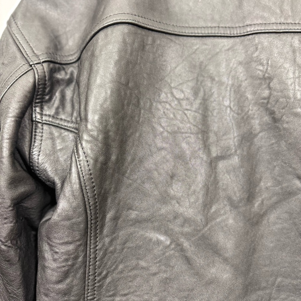 Today's Man Classic Collection Size Small Men’s Black Leather Jacket - Picture 16 of 16